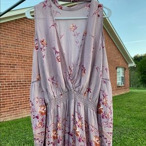 Cold shoulder romper